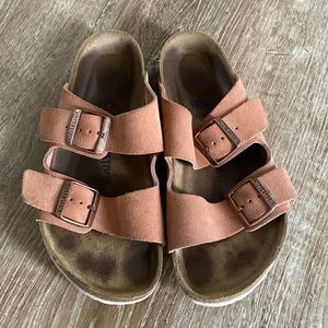 Birkenstock Arizona Soft Footbed-Coral Peach